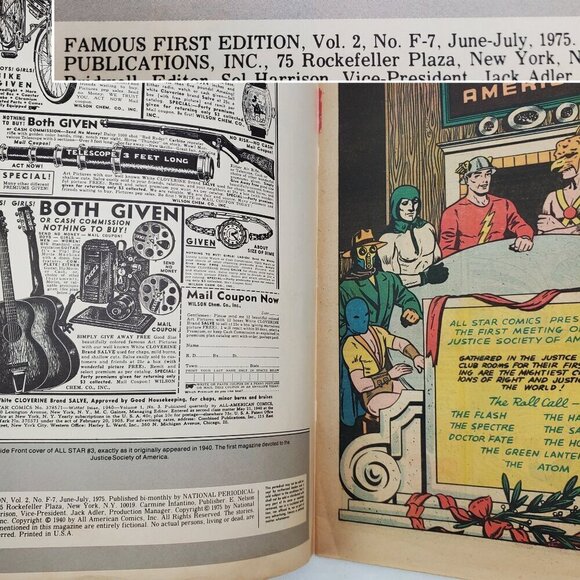 DC Comics 1st Famous Edition No. 3 All Star Comics Book 1975 Large TPB - Picture 3 of 8